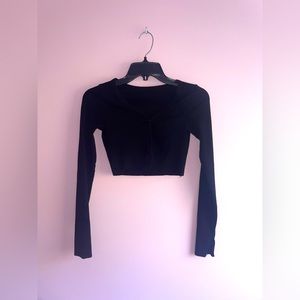 Cropped Black Sweater
